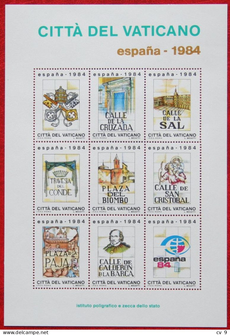 ESPANA '84 1984 POSTFRIS / MNH / ** VATICANO VATICAN VATICAAN - Unused Stamps