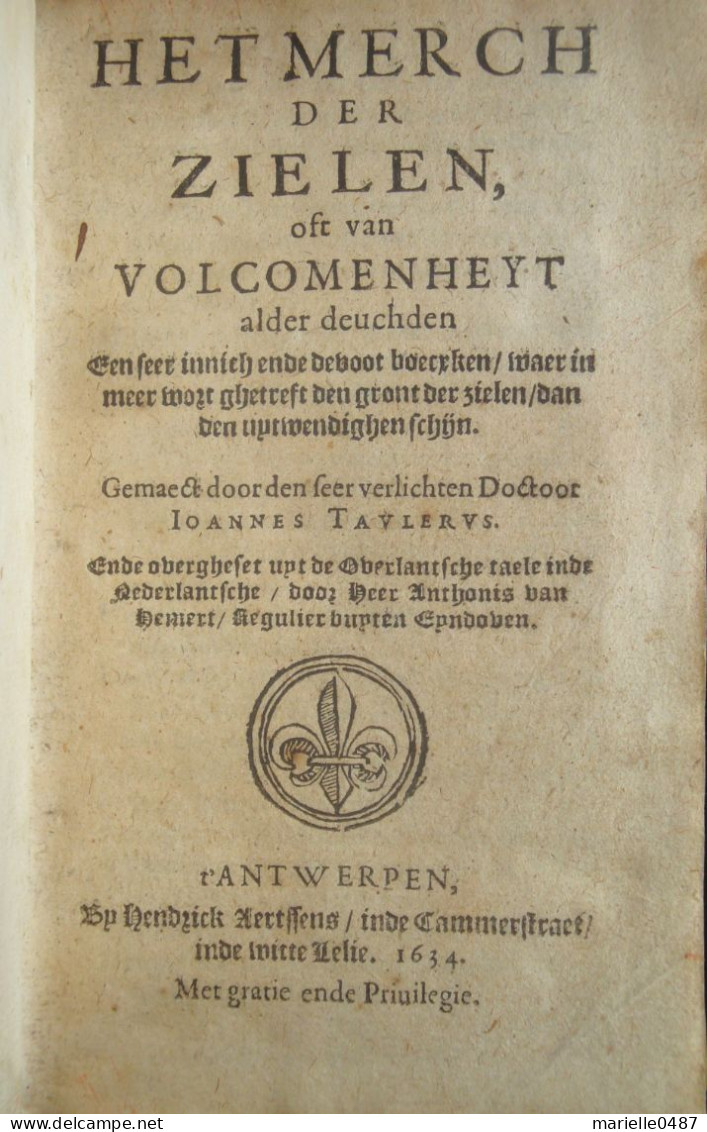 DEVOTION - Taulerus 1634 Anvers - Het Merch Der Zielen - Anciens