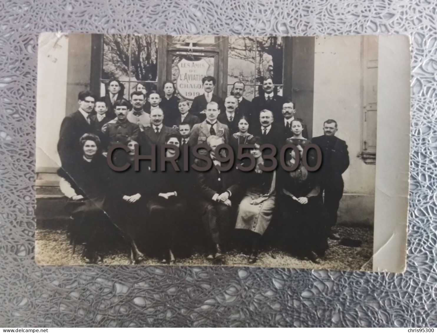 CARTE PHOTO - CHALONS SUR SAONE 71 SAONE ET LOIRE - LES AMIS DE L’AVIATION 1919 - Chalon Sur Saone