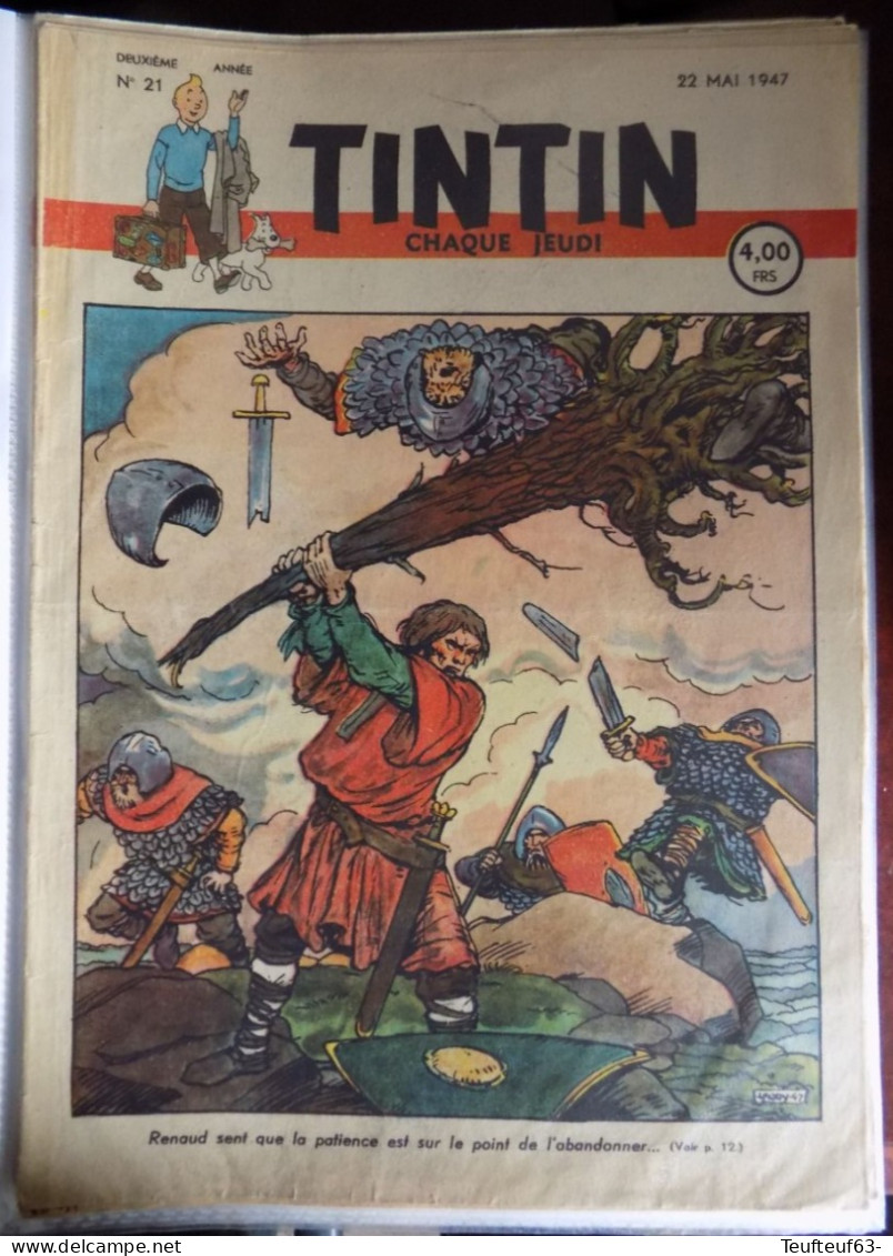 Tintin N° 21 De 1947 Couv. Laudy - Tintin