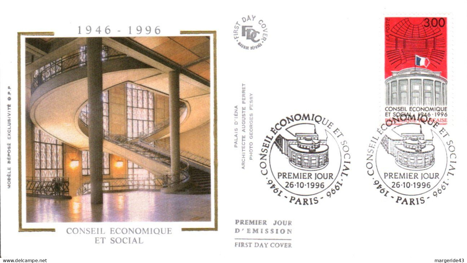 FDC 1996 50 ANS CONSEIL ECONOMIQUE ET SOCIAL - 1990-1999