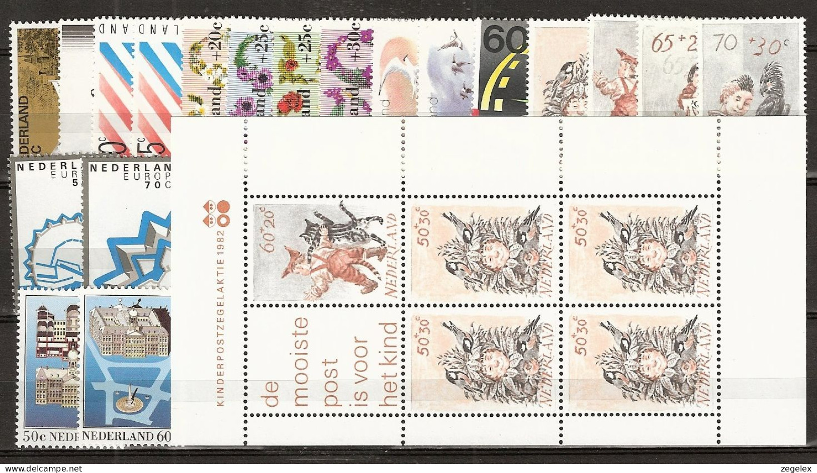 1982 Jaargang Nederland Postfris/MNH** - Komplette Jahrgänge