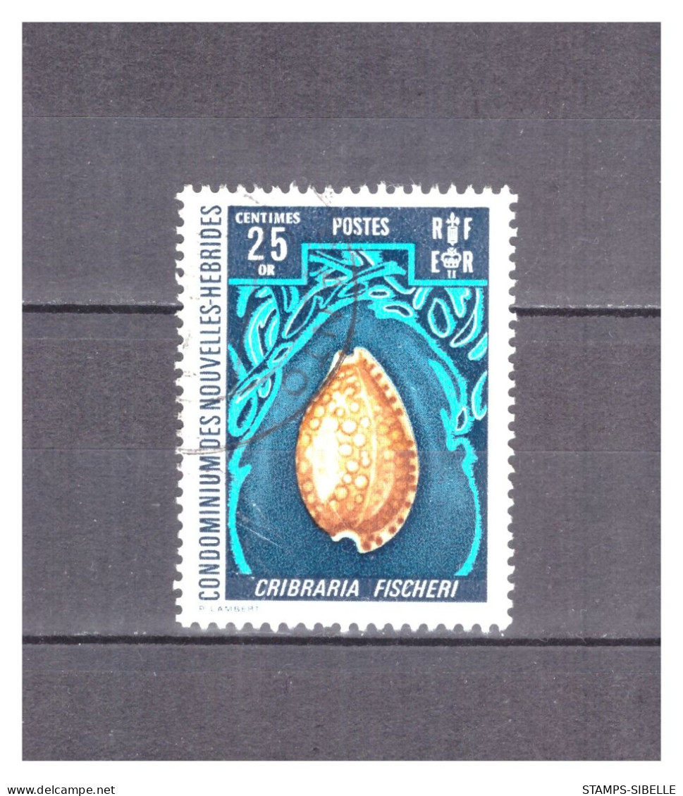 NOUVELLES  HEBRIDES   . N ° 330 .  25 C  COQUILLAGE    OBLITERE    .  SUPERBE . - Used Stamps