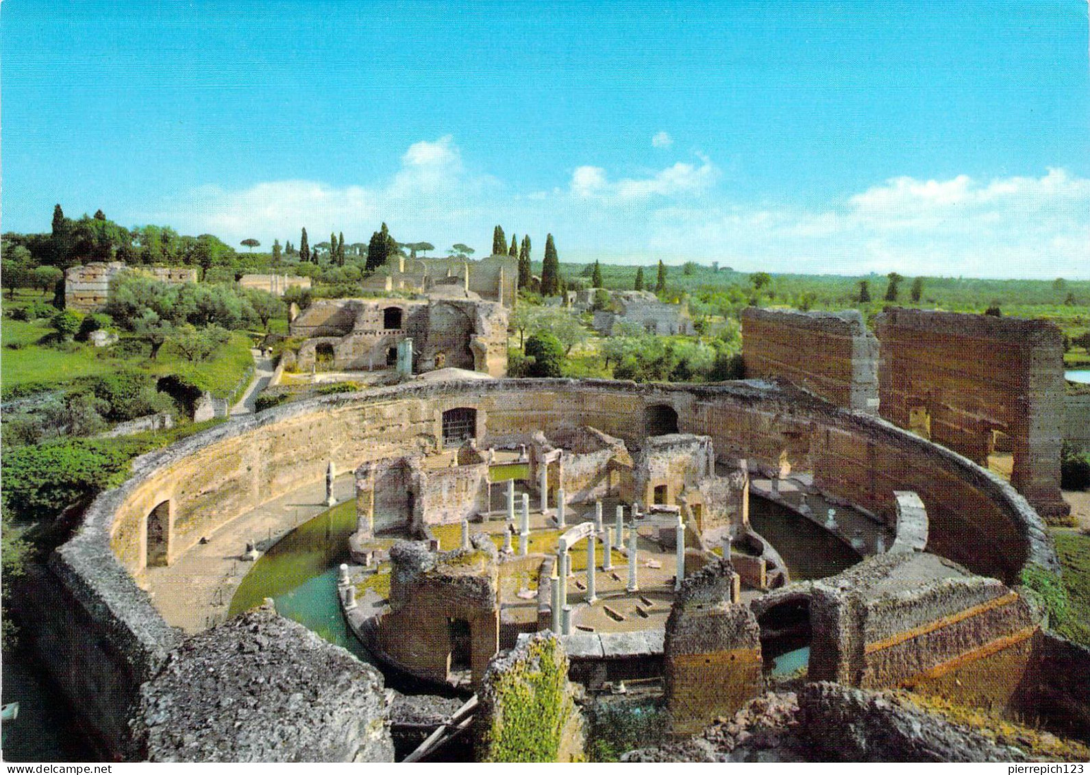 Tivoli - Villa Adriana - Panorama Avec Le Théâtre Maritime - Tivoli