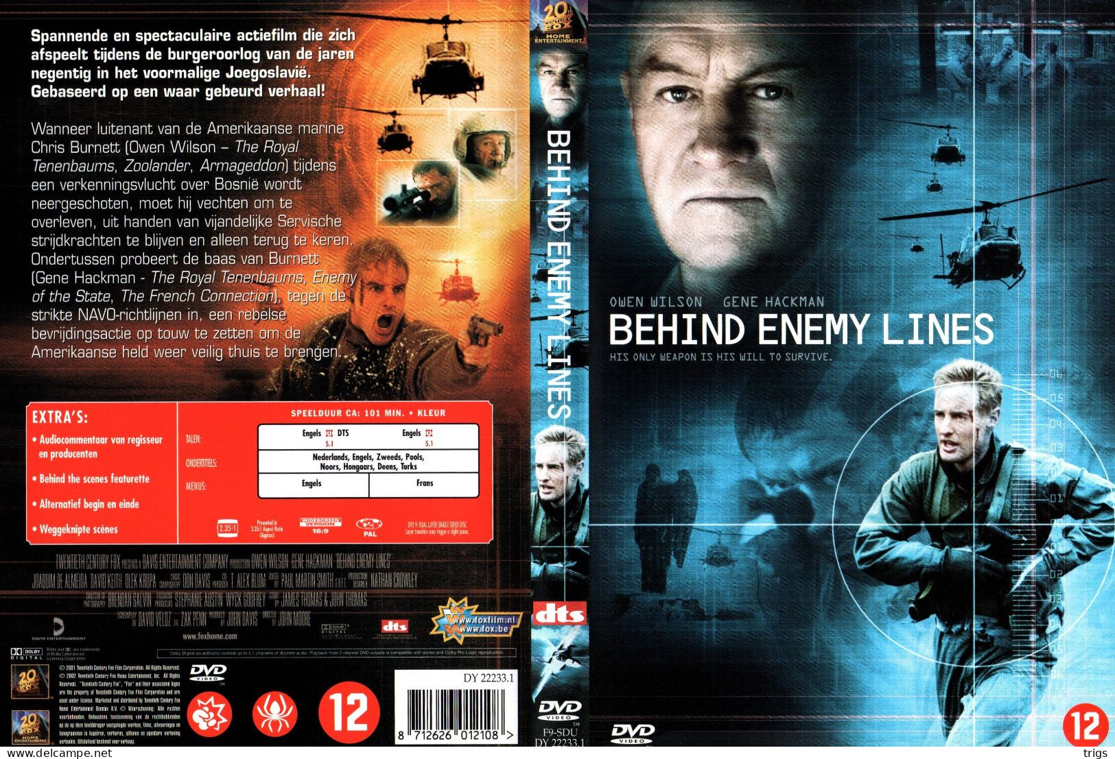 DVD - Behind Enemy Lines - Actie, Avontuur