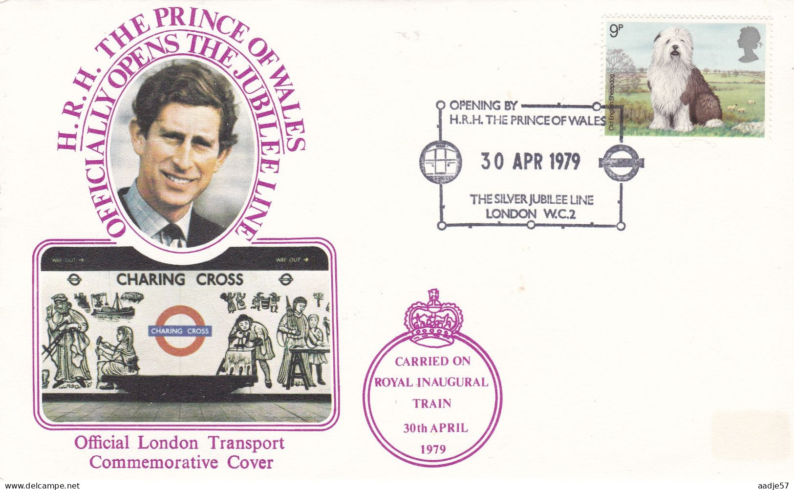 GB Engeland 1979  Prince Of Wales Off Opens The Jubileeline Spec Canc 30-04-1979 - Trains
