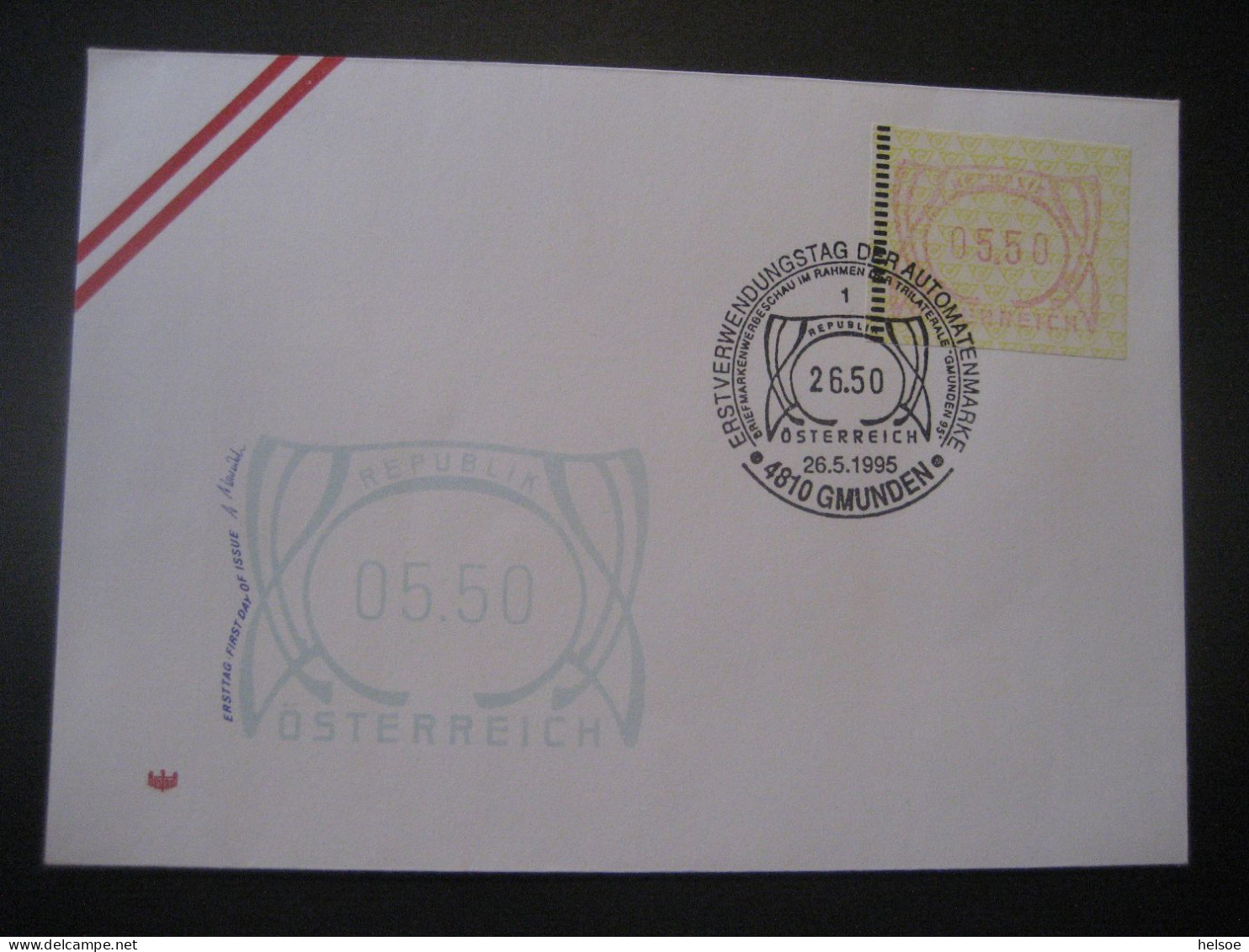 Österreich- FDC Sonder-Beleg Automatenmarke 5,50 MiNr. 3 - Viñetas De Franqueo [ATM]