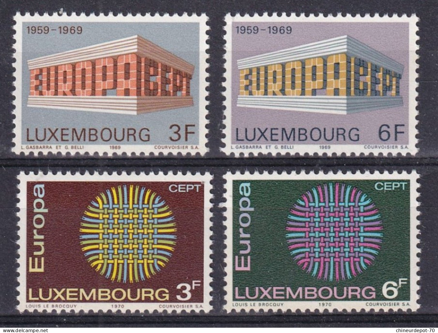 Timbres    Luxembourg Neufs ** Sans Charnières  1969-1970 - Neufs