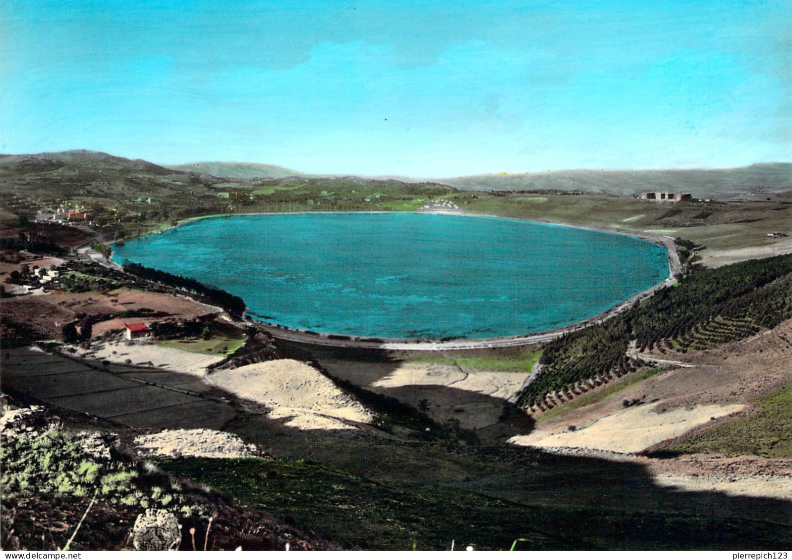 Enna - Panorama Du Lac Pergusa - Enna
