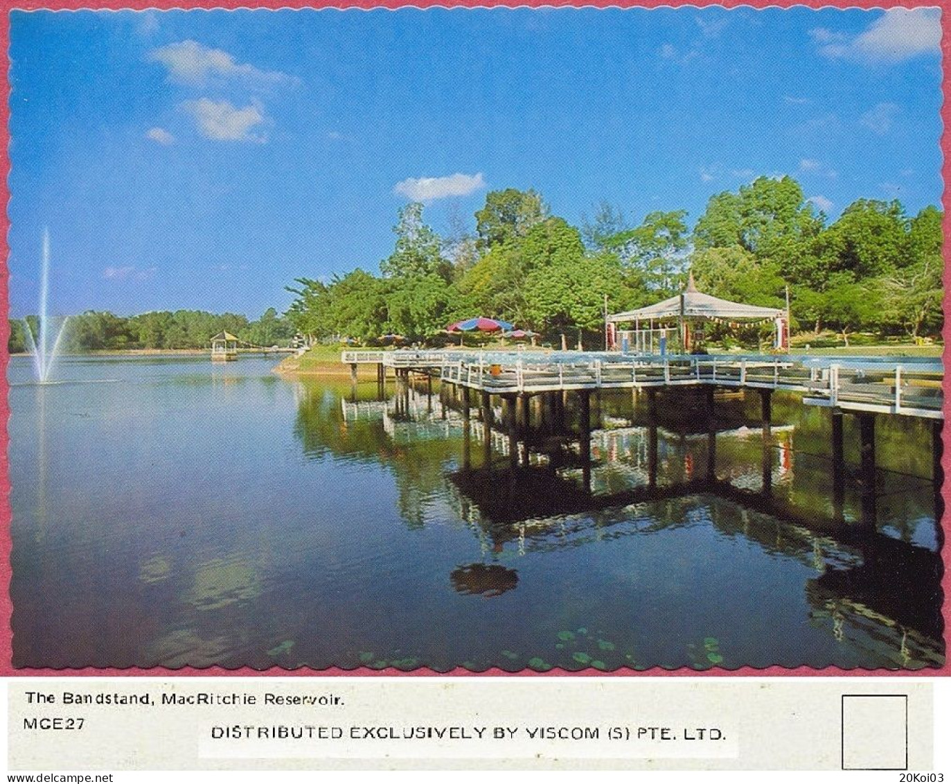 Singapore The Bandstand, MacRitchie Reservoir, 1978's MCE27 DISTRIBUTED EXCLUSIVELY BY VISCOM (S) PTE. LTD._cpc - Singapur