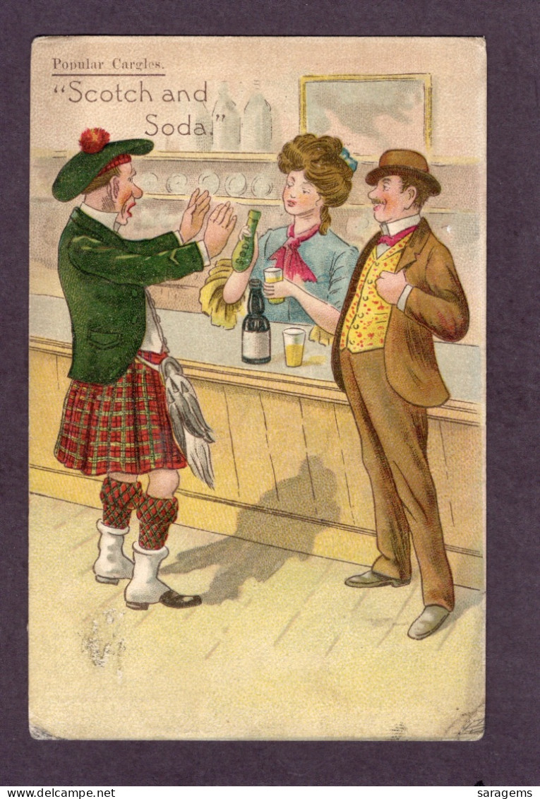 "Scotch And Soda"  Comics 1908 - Antique Fantasy Postcard - Fairy Tales, Popular Stories & Legends