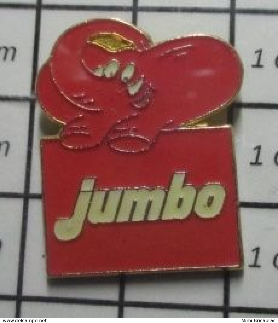 311A Pin's Pins / Beau Et Rare / ANIMAUX / JUMBO ELEPHANT ROUGE ROSE - Dieren