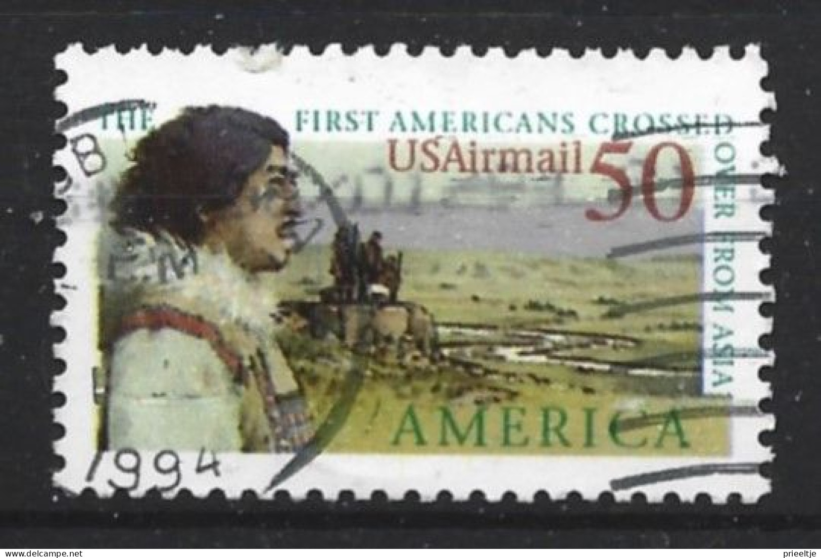 USA 1991  First Americans Crossed Y.T.  A124 (0) - Oblitérés