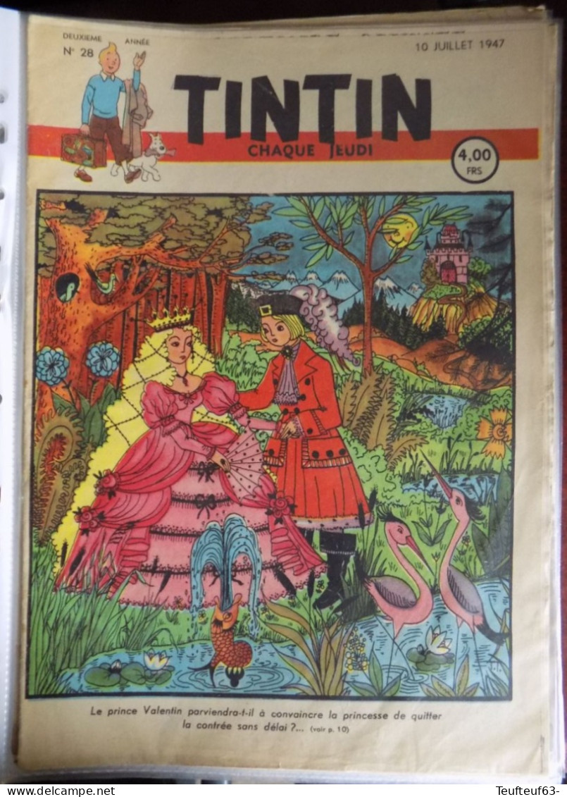 Tintin N° 28/1947 Couv. Timmermans - Tintin
