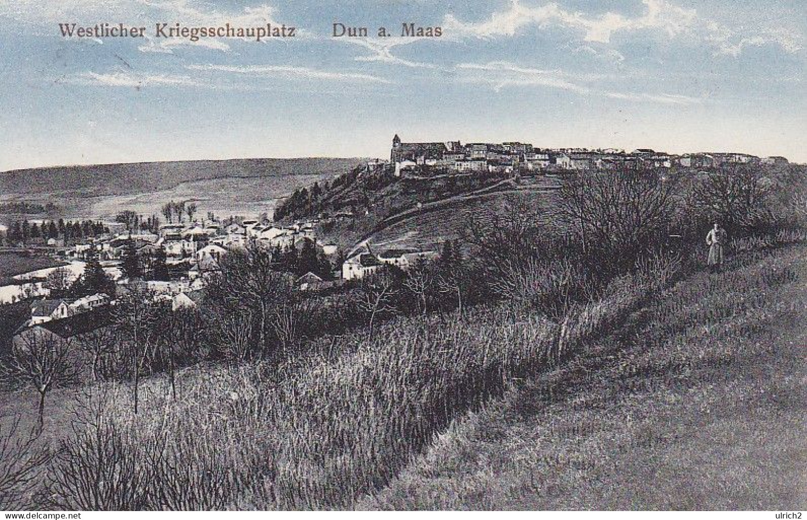 AK Dun A. Maas - Westlicher Kriegsschauplatz - Feldpost ...transporttrupp 5. Armee - 1915 (69263) - Dun Sur Meuse