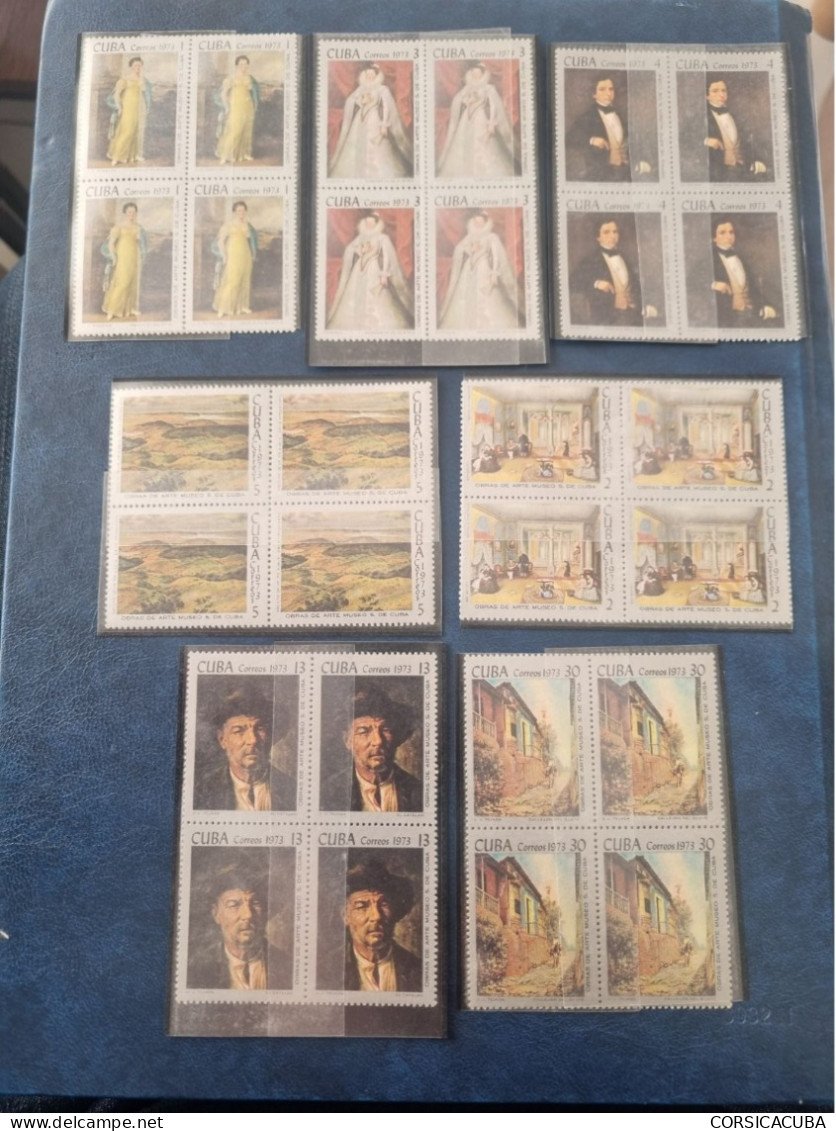CUBA  NEUF  1973   OBRAS  DE  ARTE  DEL  MUSEO  DE  SANTIAGO  DE  CUBA  //  PARFAIT  ETET  //  1er  CHOIX // Bloc De 4 - Unused Stamps