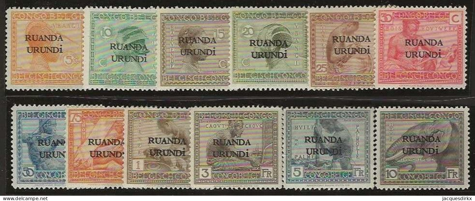 Ruanda-Urundi   .   OBP    .   50/61      .  ** (61: *)  . Postfris .   /   .   Neuf Avec Gomme Et SANS Charnière - Ongebruikt