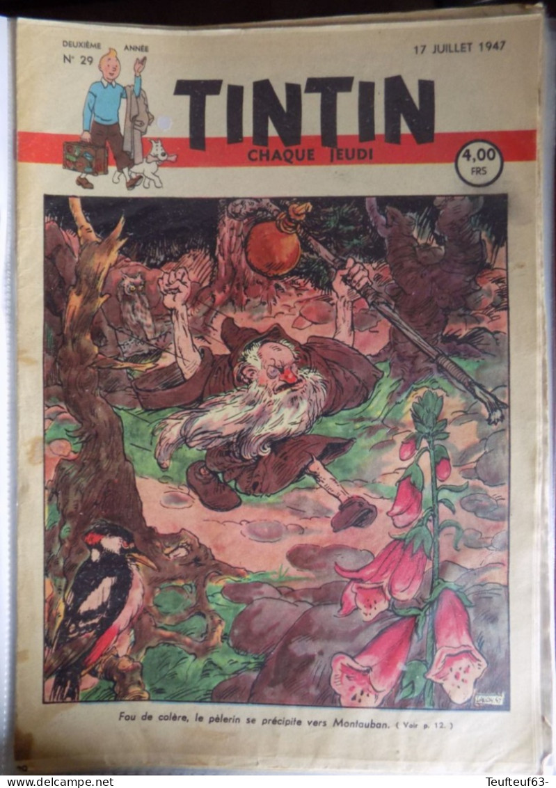 Tintin N° 29/1947 Couv. Laudy - Tintin