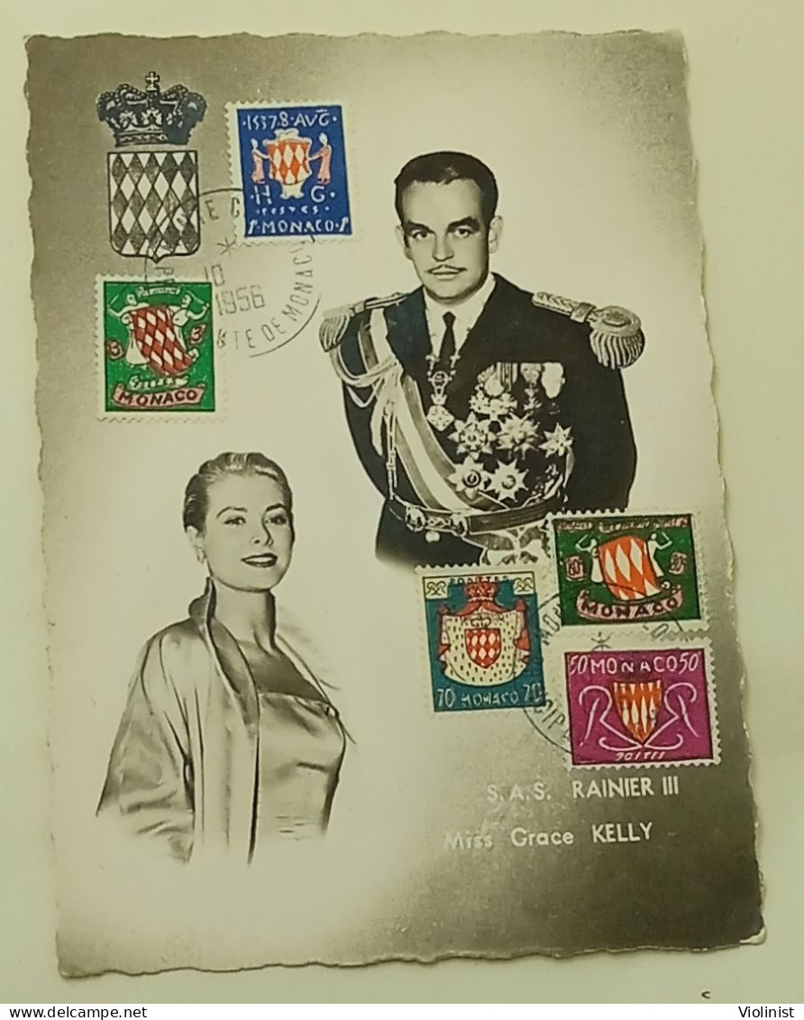 Monaco-S.A.S. RAINER III , Miss Grace KELLY-1956. - Sonstige & Ohne Zuordnung