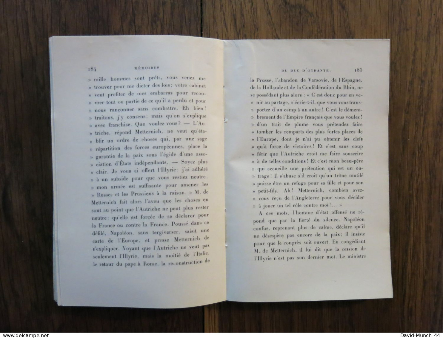 Les mémoires de Fouché Duc d'Otrante en deux tomes. France-Editions S.A. 1944. Exemplaires numérotés