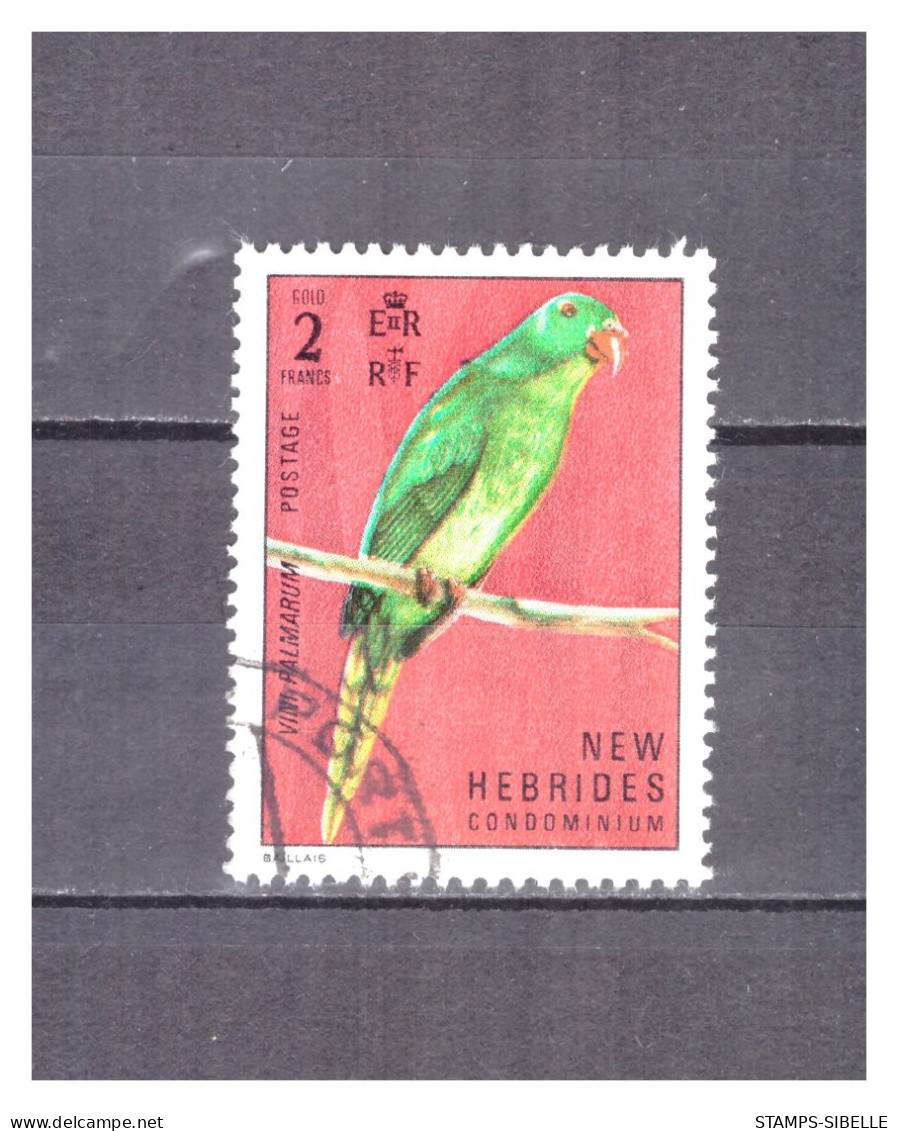 NOUVELLES  HEBRIDES   . N ° 347 .  2 F  OISEAUX      OBLITERE    .  SUPERBE . - Used Stamps