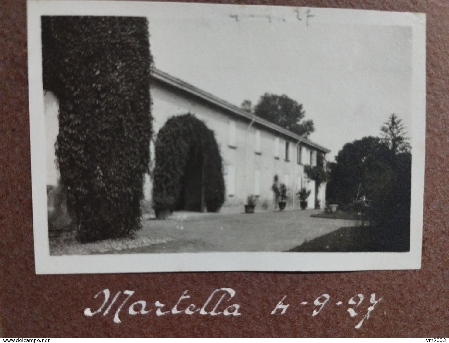Photo Italia Foto MARTELLA 1927. (Matera ?) Da Identificare.  67x45 Mm. - Europe