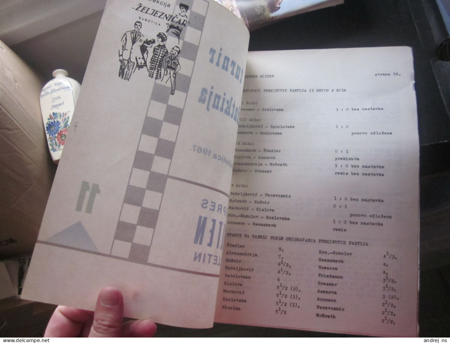 Chess Ekspres Bilten Bulletin Subotica Szabadka 1967 - Programme