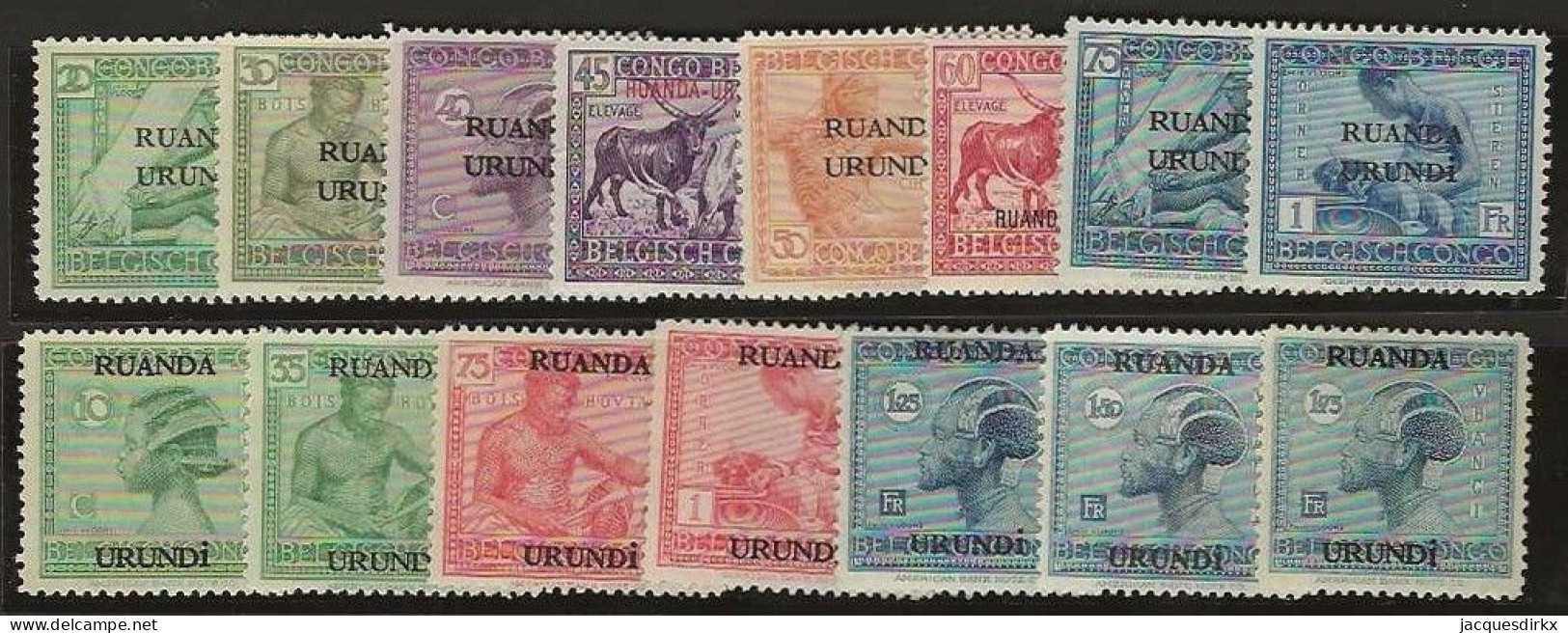 Ruanda-Urundi   .   OBP    .   62/76     .  * En **   . Ongebruikt Met Gom  .   /   .   Neuf Avec Gomme - Unused Stamps