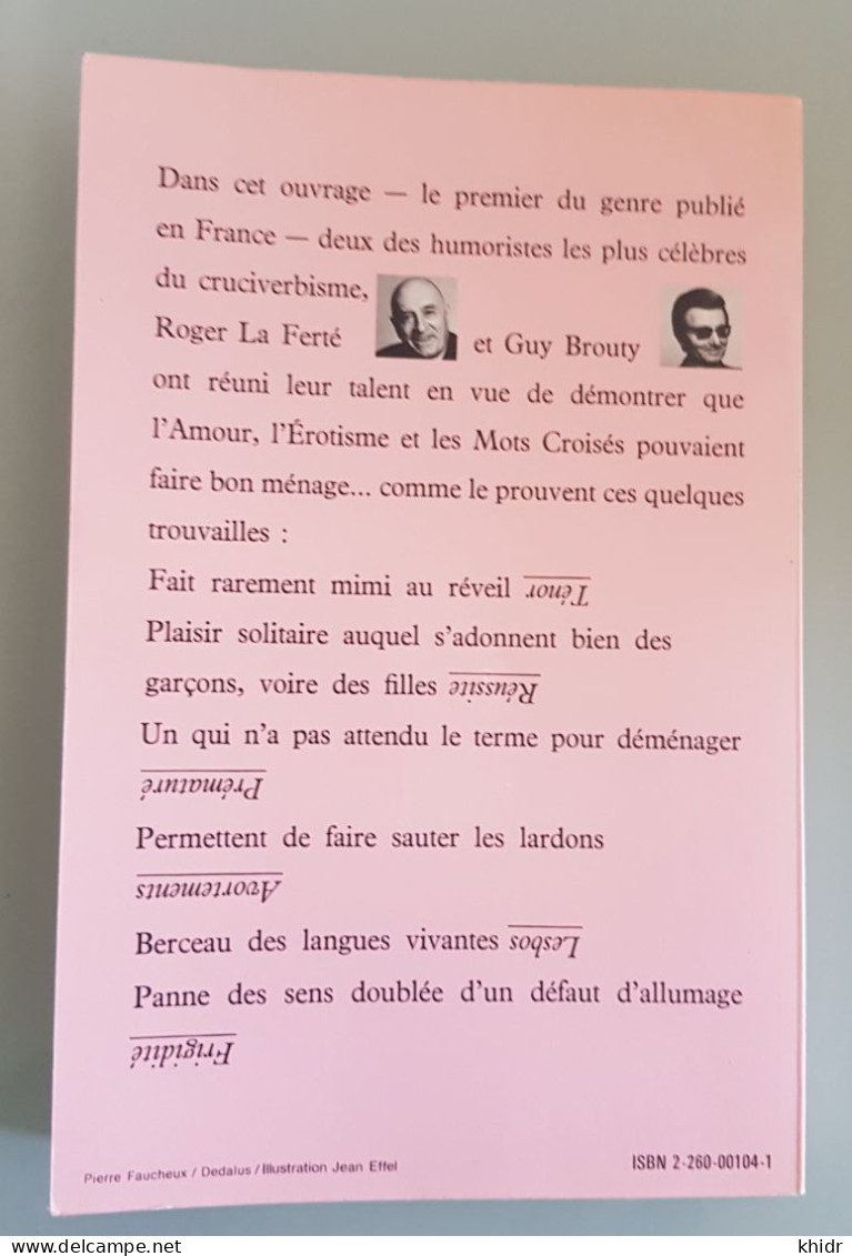 Les Premiers Mots Croisés érotiques Par Roger La Ferté & Guy Brouty ~ - Other & Unclassified