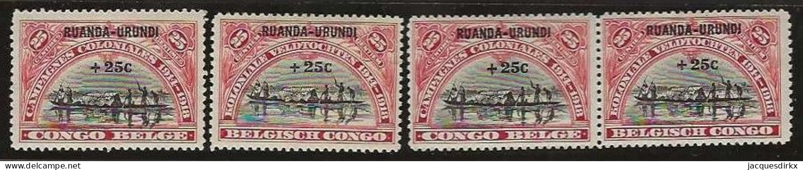 Ruanda-Urundi   .   OBP    .   4 Zegels     .  *     . Ongebruikt Met Gom  .   /   .   Neuf Avec Gomme - Unused Stamps