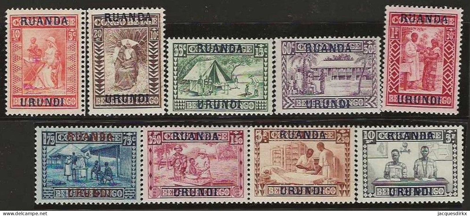 Ruanda-Urundi   .   OBP    .   81/89       .  **    . Postfris .   /   .   Neuf Avec Gomme Et SANS Charnière - Unused Stamps