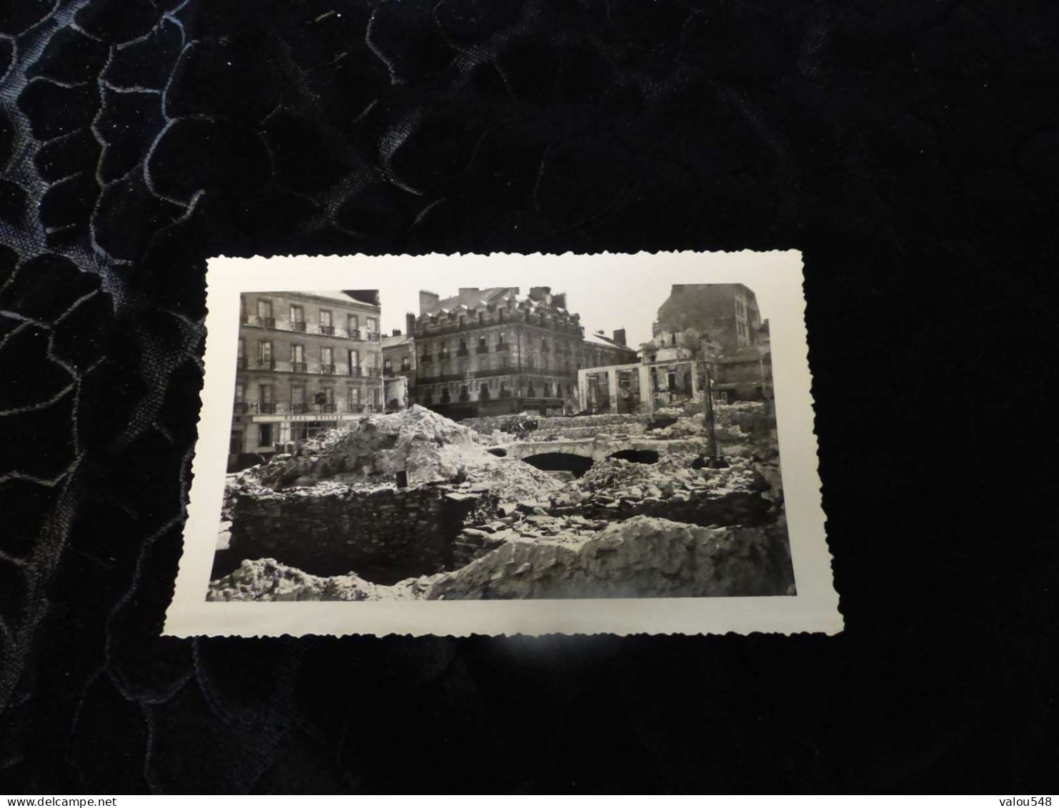 P-354 , Photo , Saint Nazaire En Ruine Après Les Bombardements, Le Centre Ville   Juillet 1945 - Lieux
