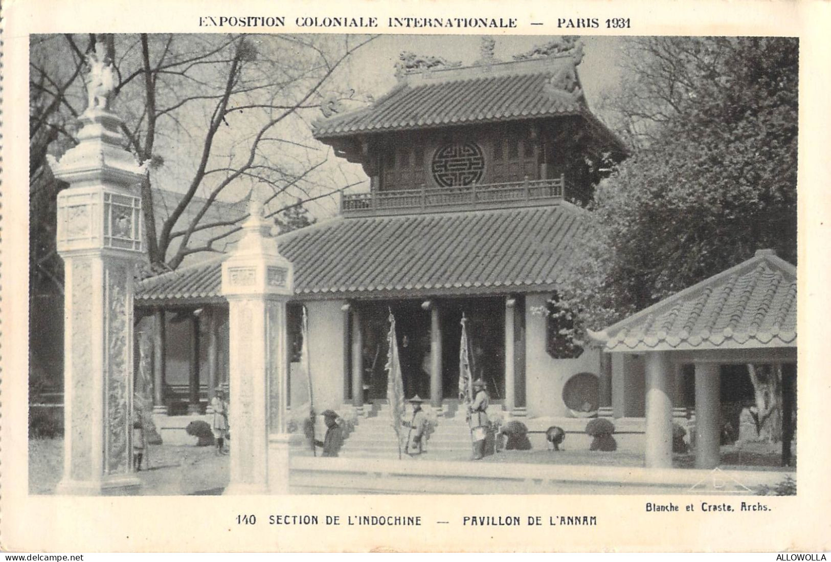 26885 " EXPOSITION COLONIALE INTERNATIONALE-PARIS1931-SECT.DE L'INDOCHINE-PAVILLON DE L'ANNAM "-CART.POST. NON SPED. - Tentoonstellingen