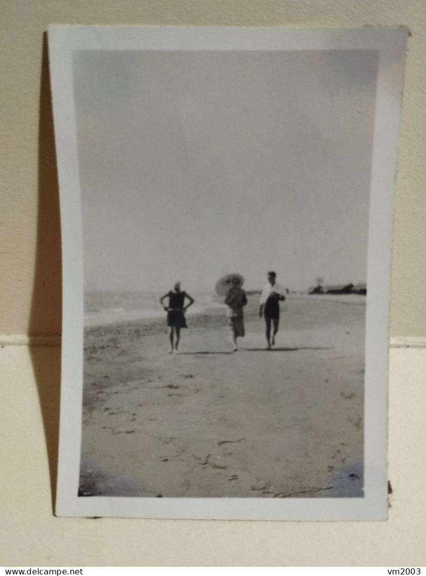 Photo Italia Foto Roma FREGENE Spiaggia 1926.  65x45 Mm. - Europe