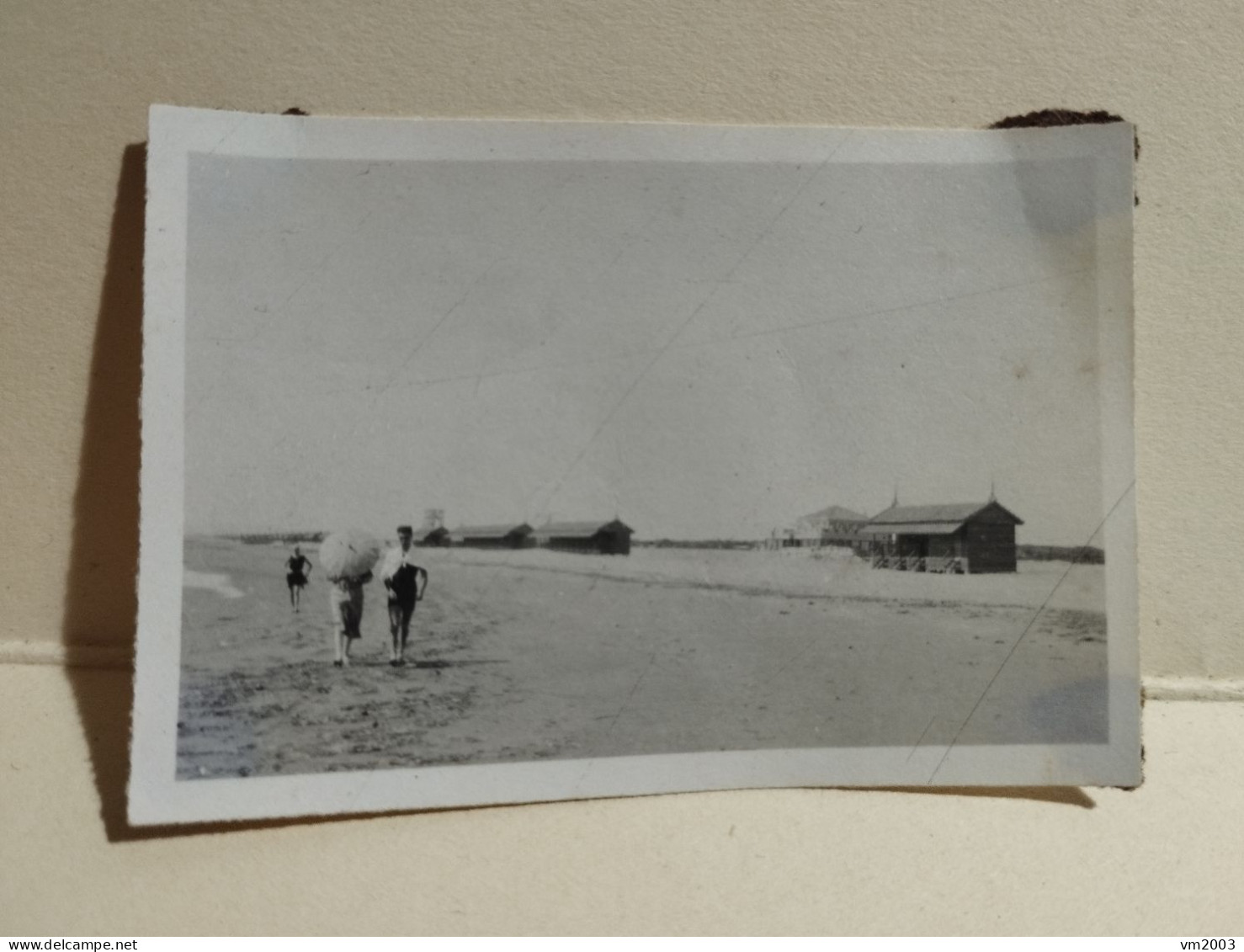 Photo Italia Foto Roma FREGENE Spiaggia 1926.  65x45 Mm. - Europe