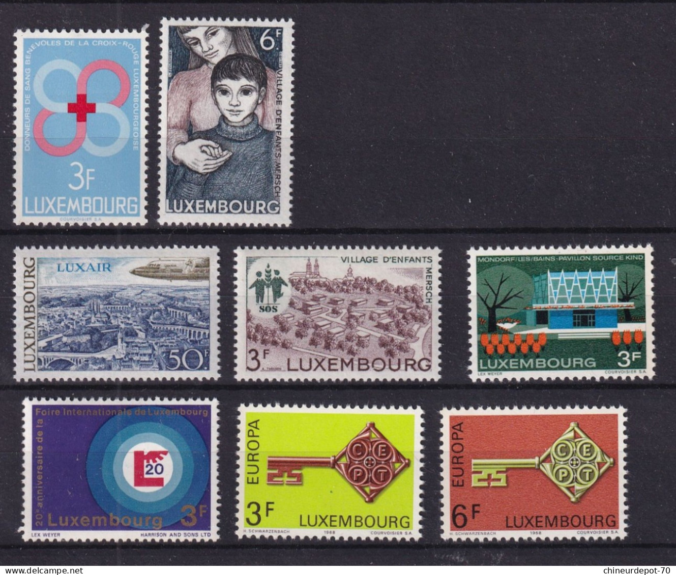 Timbres    Luxembourg Neufs ** Sans Charnières  1968 - Nuevos
