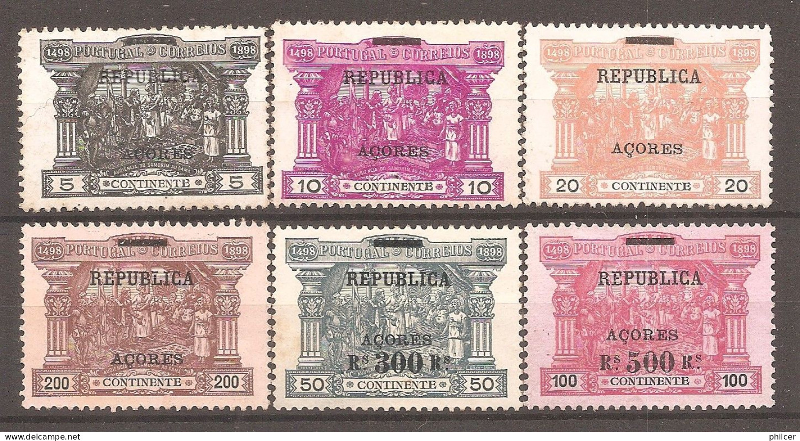 Açores, 1911/2, # 143/8, MNG - Açores
