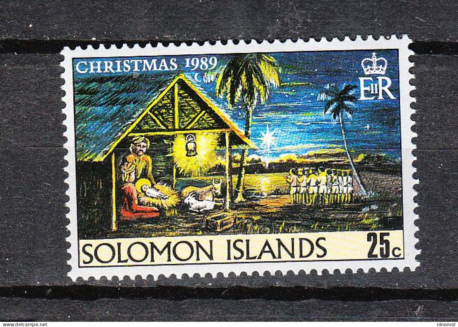 Solomon Islands  - 1989. Natale. Presepe. La Sacra Capanna. Christmas. Creche. The Sacred Hut.. MNH - Natale