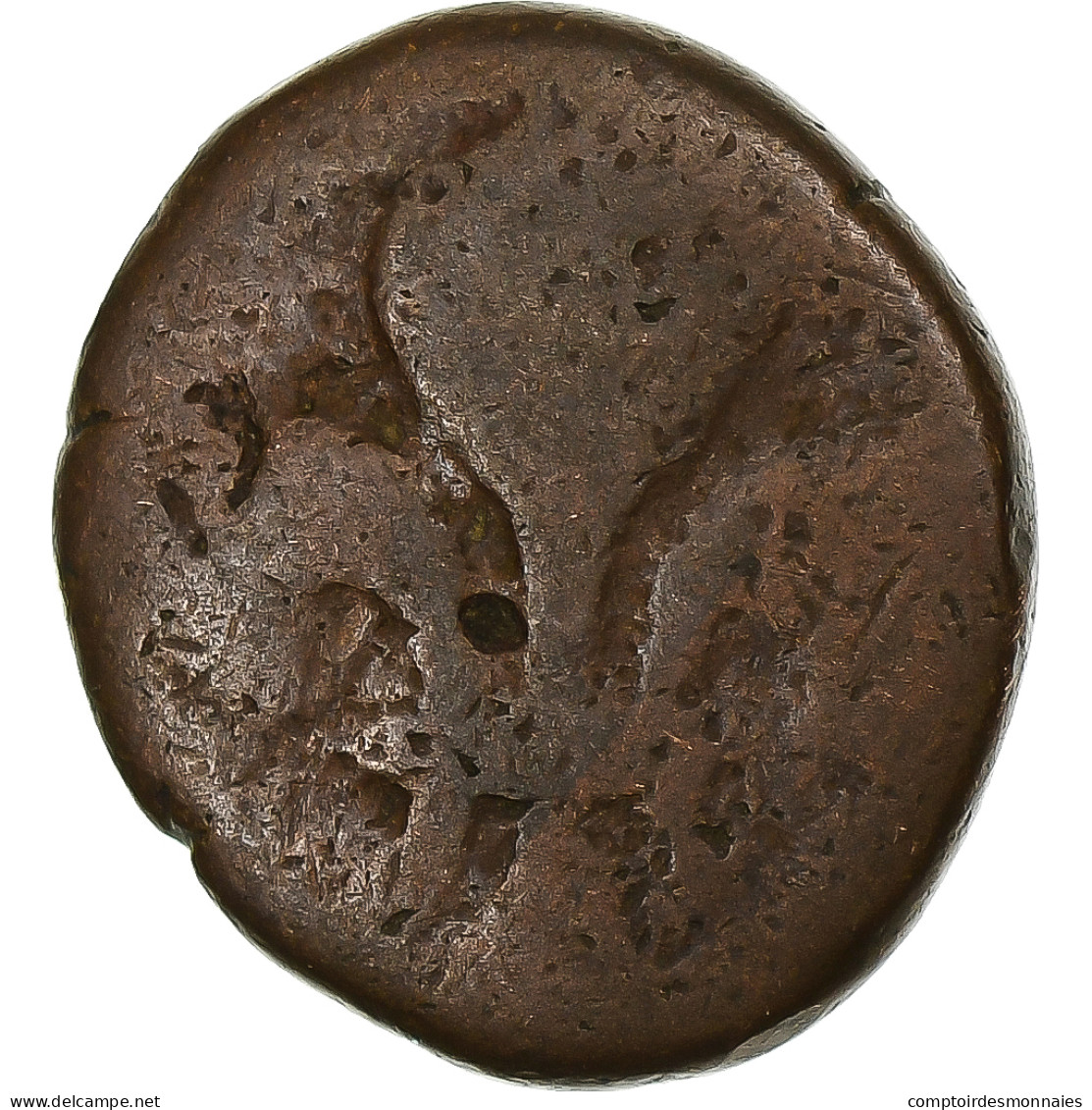 Inde Française , Louis XV, Doudou, N.d. (1715-1774), Pondichéry, Bronze, B+ - Altri & Non Classificati