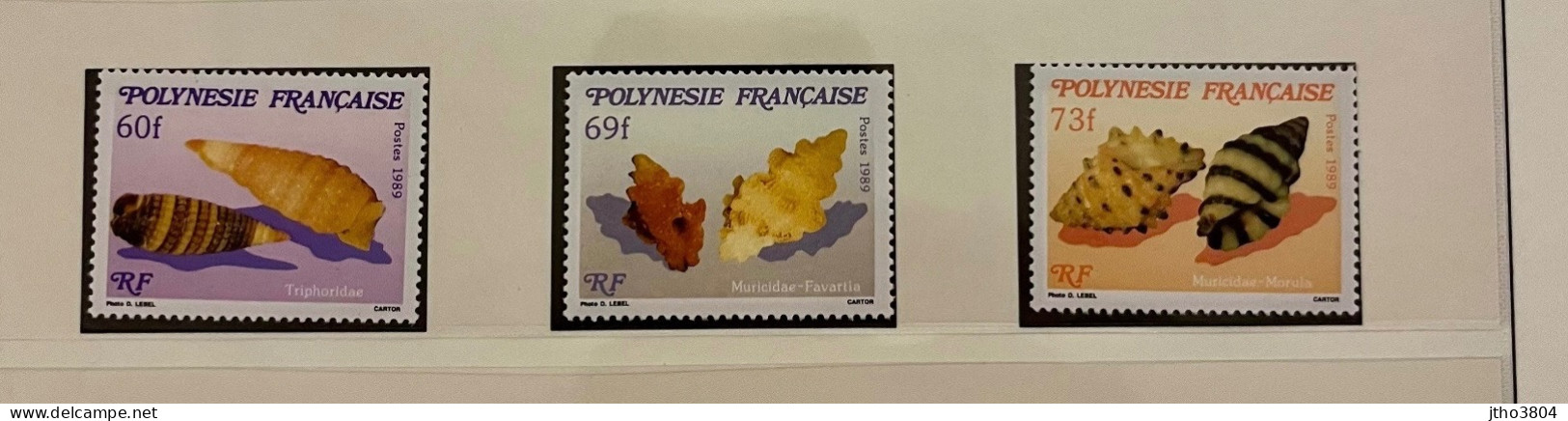 POLYNÉSIE FRANCAISE 1989 3v Neuf MNH ** YT 343 345 Mi FRENCH POLYNESIA FRANZOSISCH POLYNESIEN - Nuevos