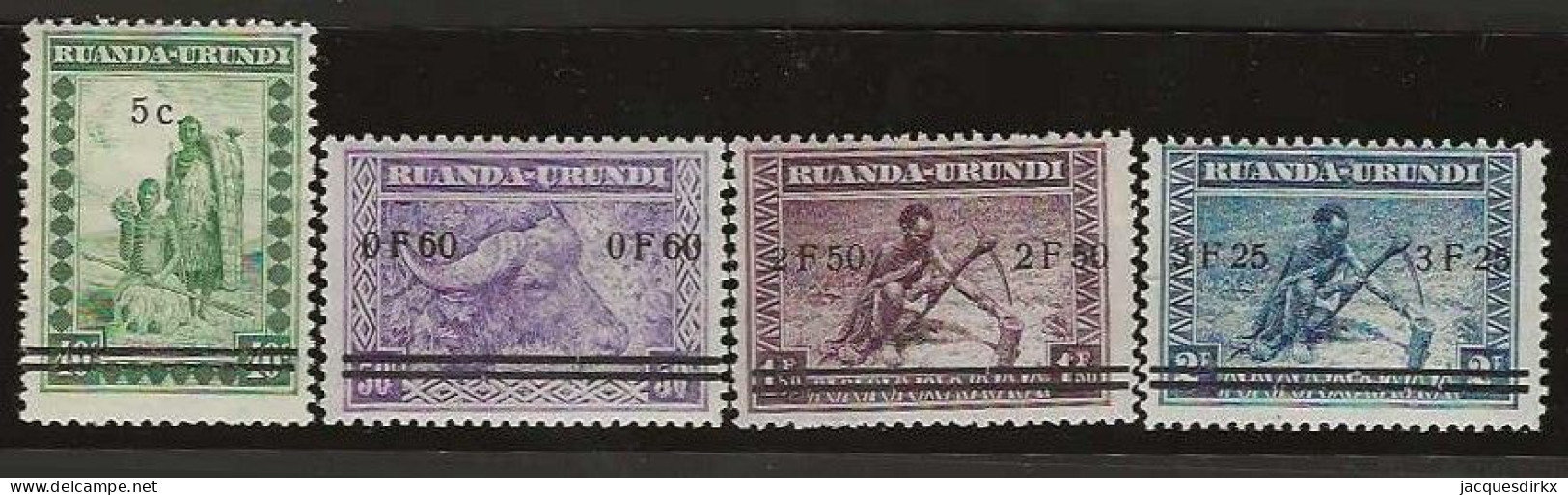 Ruanda-Urundi   .   OBP    .   114/117     .  **    . Postfris .   /   .   Neuf Avec Gomme Et SANS Charnière - Ongebruikt