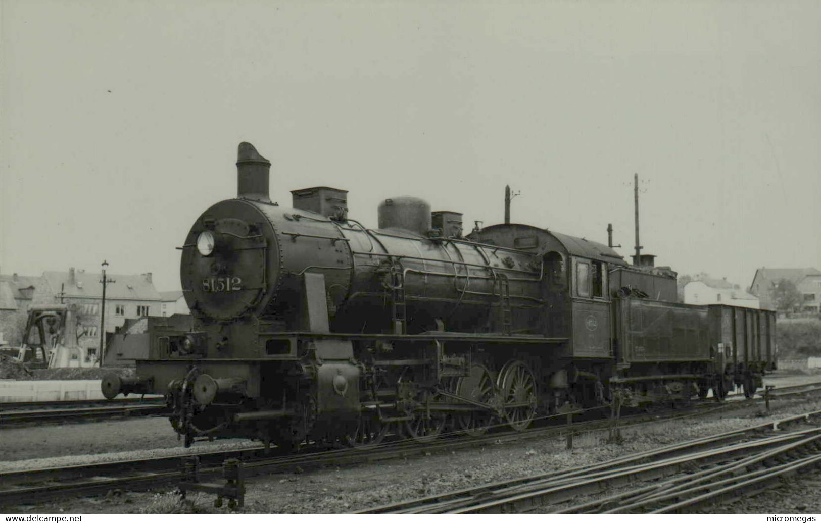 Gouvy - Locomotive 81-512 - Cliché J. Renaud, 1955 - Trenes