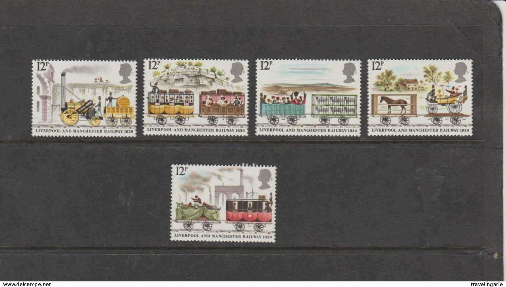 Great Britain 1980 150th Anniversary Of Liverpool And Manchester Railway MNH ** - Eisenbahnen