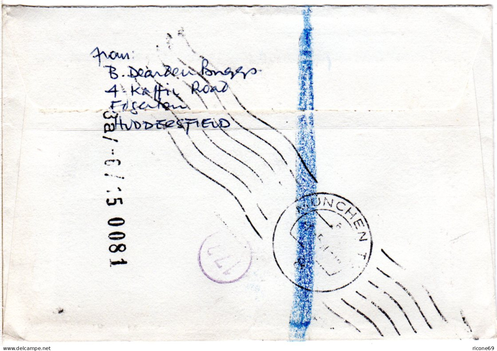 GB Schottland Wales 1960, 3 Marken Auf Express Brief N. Deutschland - Other & Unclassified