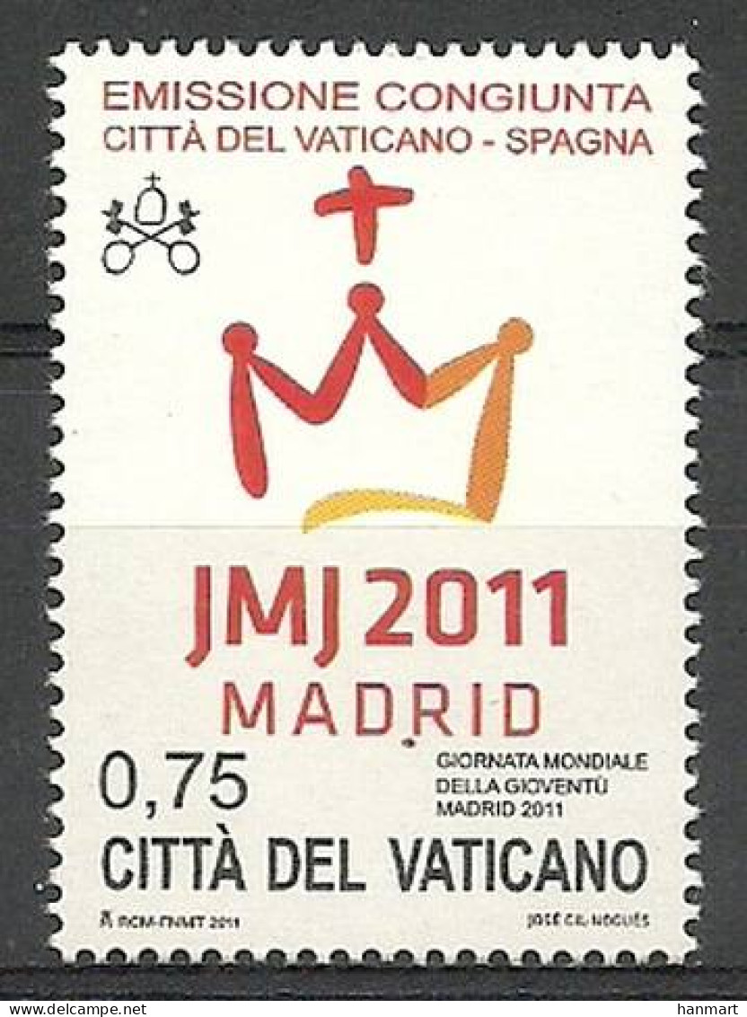 Vatican City 2011 Mi 1716 MNH  (ZE2 VTC1716) - Stamps