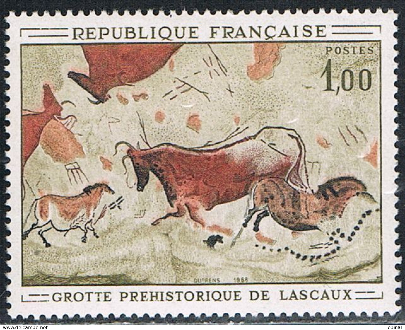 FRANCE : N° 1555 ** (Peinture Rupestre De La Grotte De Lascaux) - PRIX FIXE - - Unused Stamps