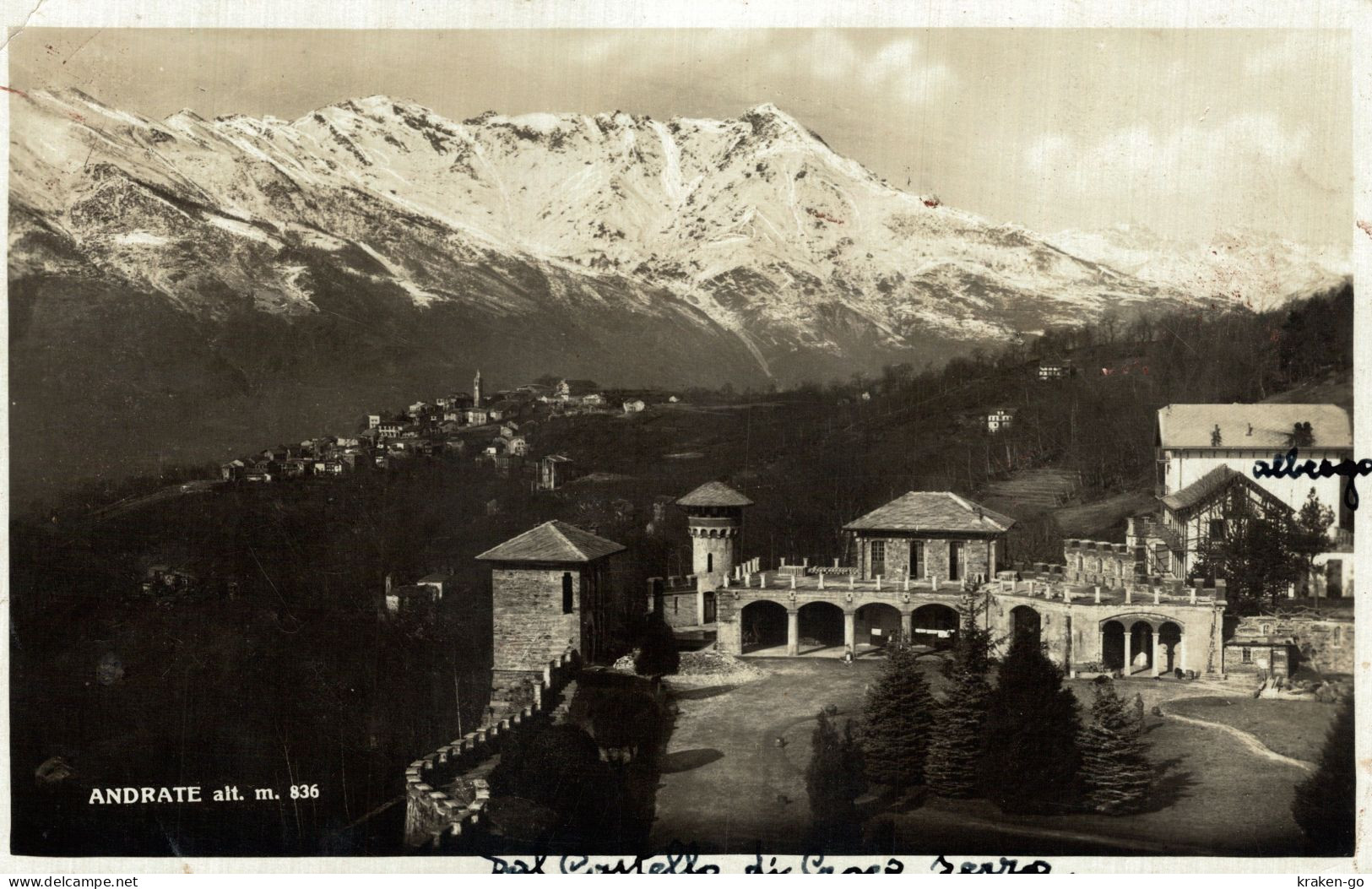 ANDRATE, Torino - Panorama Dal Castello Di Croce Serra - VG - #033 - Sonstige & Ohne Zuordnung