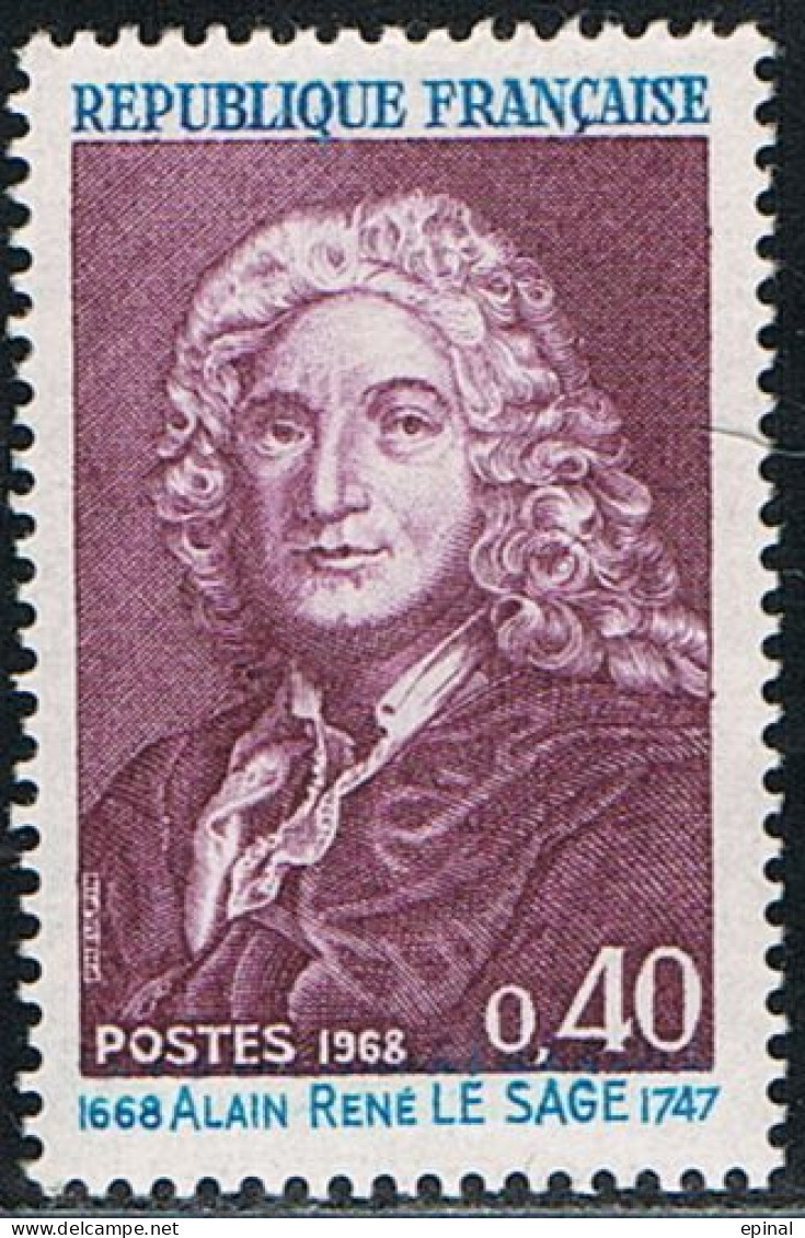 FRANCE : N° 1558 ** Et Oblitéré (Alain René Lesage, écrivain) - PRIX FIXE - - Unused Stamps