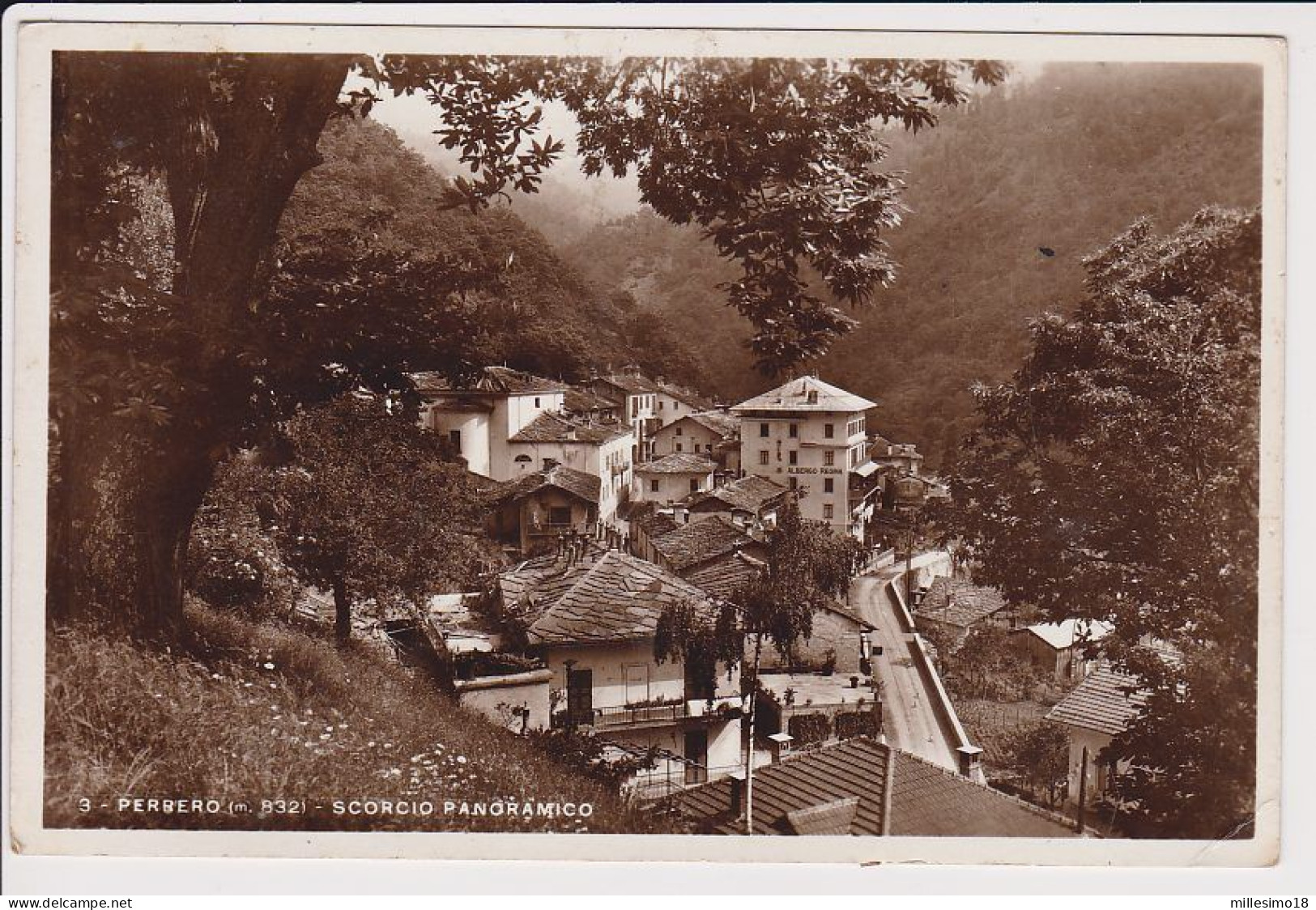 Italia 1935 Perrero Torino Scorcio Panoramico Ediz. Barale FP VG 2 Scan - Otros & Sin Clasificación