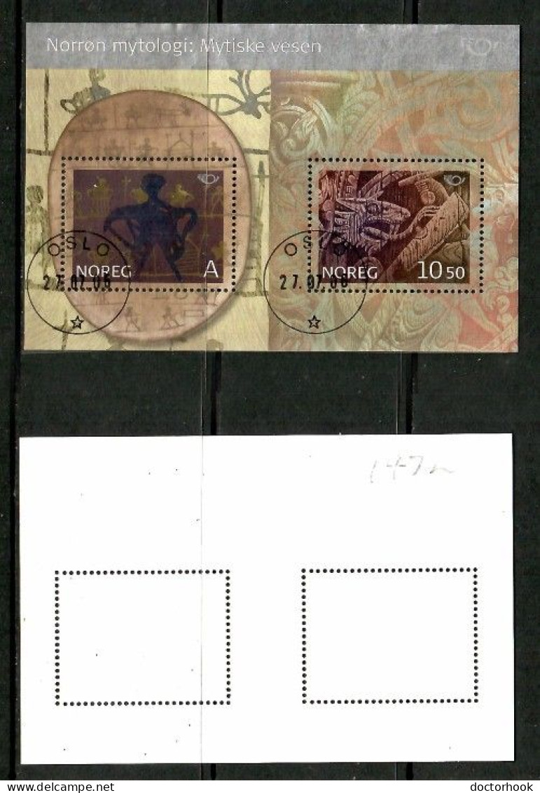 NORWAY   Scott # 1472 USED SOUVENIR SHEET (CONDITION AS PER SCAN) (LG-1761) - Blocks & Sheetlets